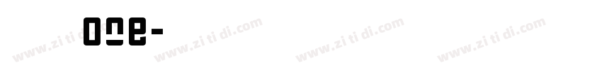 摇滚乐 One字体转换